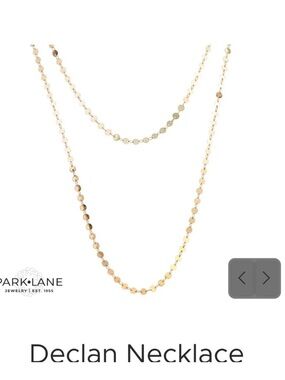 Park Lane Declan Double Layer Disc Necklace - Gold